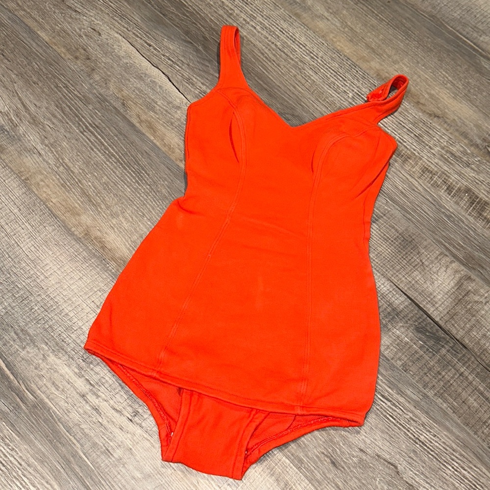 Vintage Catalina Orange One-Piece Swimsuit